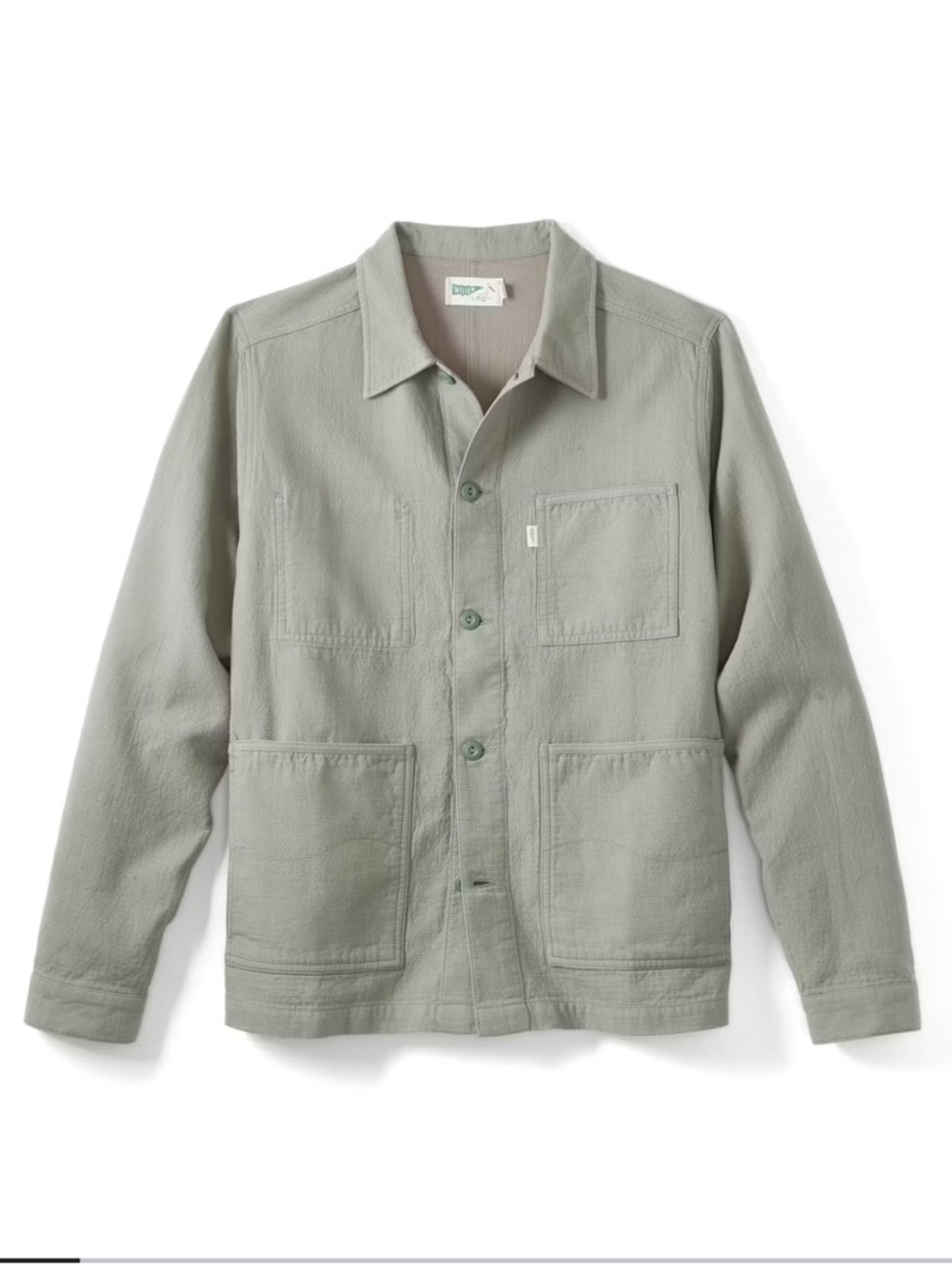 Wellen Double Cloth Chore Coat sage men’s medium
